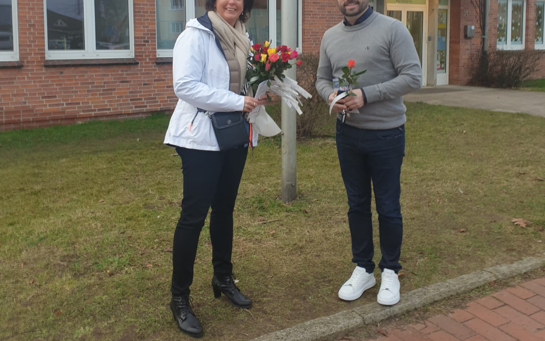 Blumengrüße zum Valentinstag